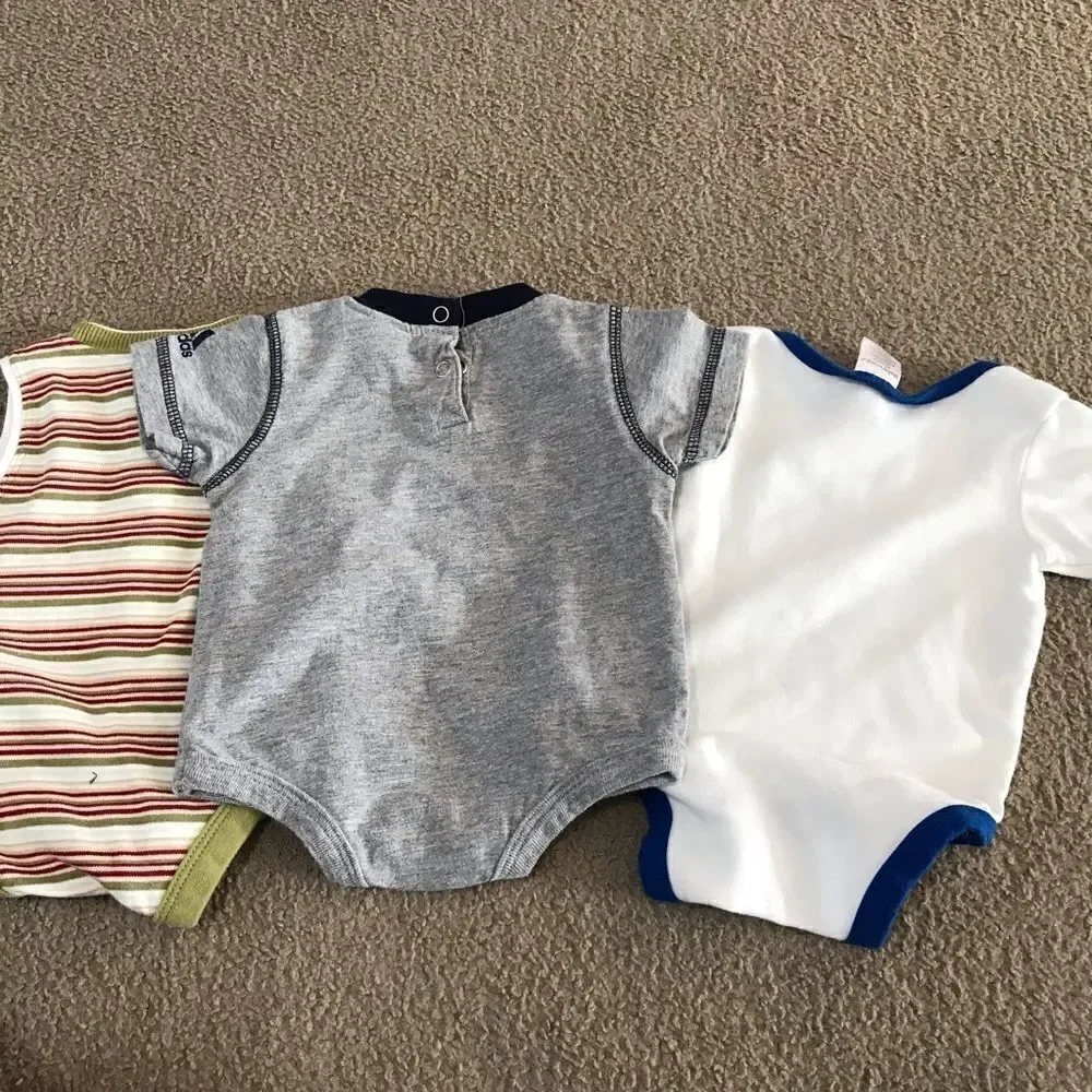 Adidas Boys Onesies Bundle 0-3 Months